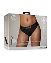 Shots America LLC Shots Ouch Vibrating Strap On Hipster - Black Medium/Large Dildos