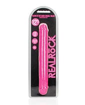 Shots Realrock 12 Inch Double Dong Glow In The Dark
