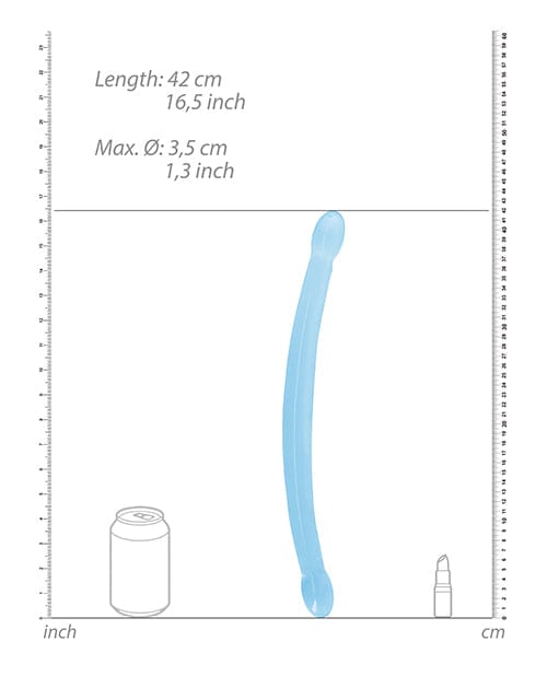 Shots America LLC Shots Realrock Crystal Clear 17" Double Dildo Dildos