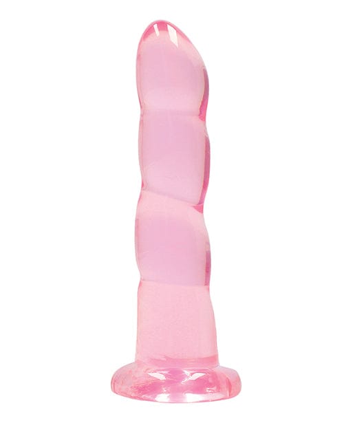 Shots America LLC Shots Realrock Crystal Clear Non Realistic 7" Dildo  - Pink Dildos