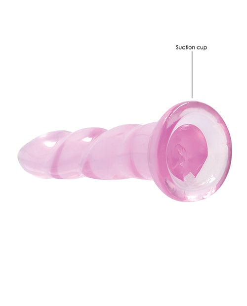 Shots America LLC Shots Realrock Crystal Clear Non Realistic 7" Dildo  - Pink Dildos