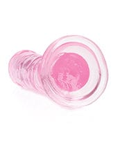 Shots Realrock Crystal Clear Straight Dildo with suction Cup