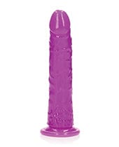 Shots America LLC Shots Realrock Slim Dildo Glow In The Dark Neon Purple / 9" Dildos