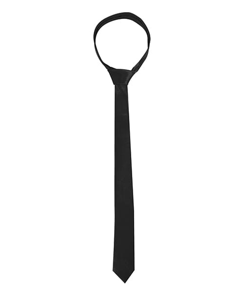 Shots America LLC Shots Ouch Black &amp; White Satin Bondage Tie - Black Kink &amp; BDSM