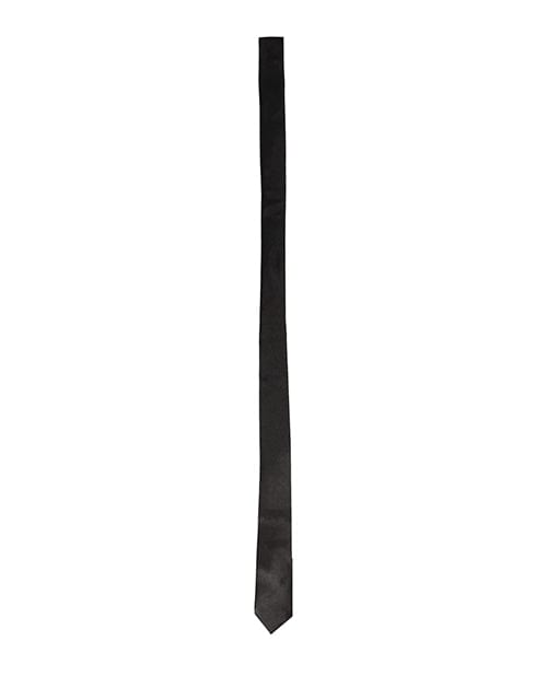 Shots America LLC Shots Ouch Black &amp; White Satin Bondage Tie - Black Kink &amp; BDSM