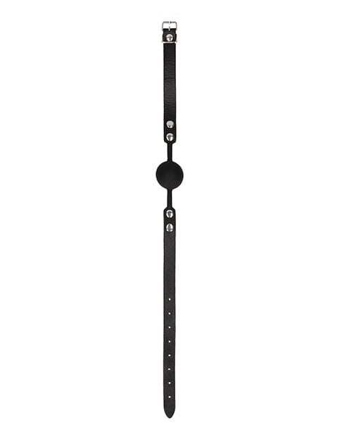 Shots America LLC Shots Ouch Black &amp; White Silicone Ball Gag - Black Kink &amp; BDSM