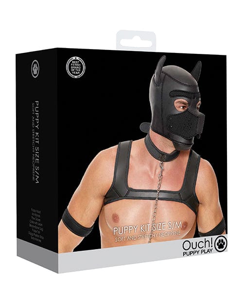 Shots America LLC Shots Ouch Puppy Play Complete Kit - Black Small Kink &amp; BDSM