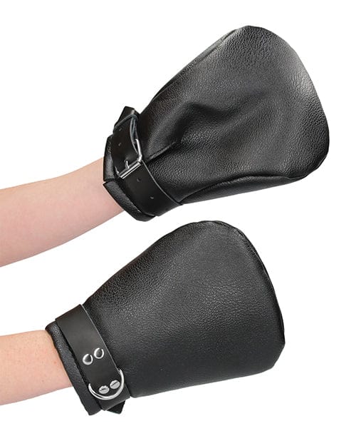Shots America LLC Shots Ouch Puppy Play Lined Fist Mitts - Black Kink &amp; BDSM