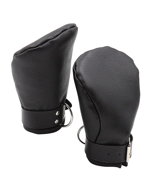 Shots America LLC Shots Ouch Puppy Play Lined Fist Mitts - Black Kink &amp; BDSM