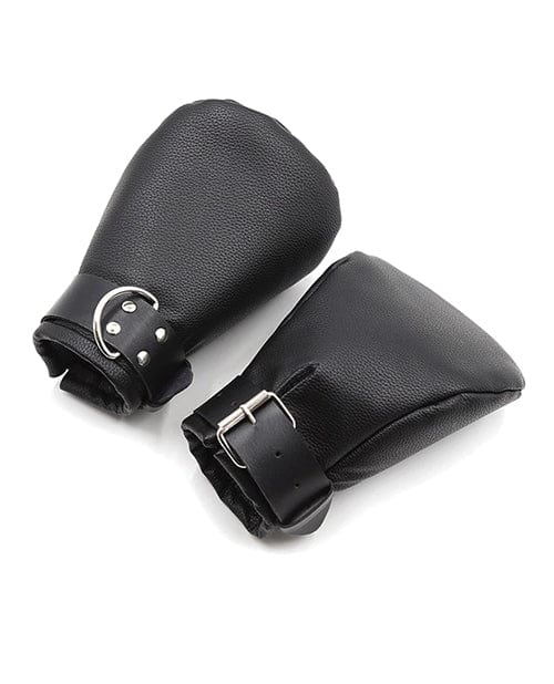 Shots America LLC Shots Ouch Puppy Play Lined Fist Mitts - Black Kink &amp; BDSM