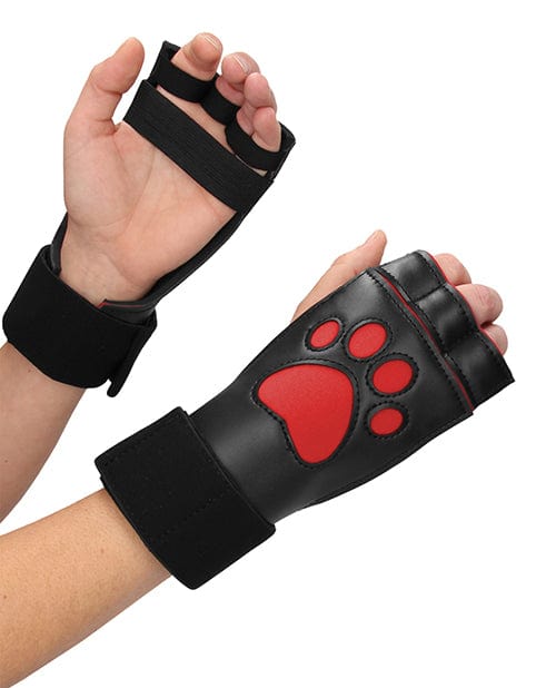 Shots America LLC Shots Ouch Puppy Play Puppe Play Paw Cut-out Gloves Kink &amp; BDSM