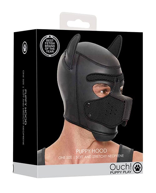 Shots America LLC Shots Ouch Puppy Play Puppy Hood Black Kink &amp; BDSM