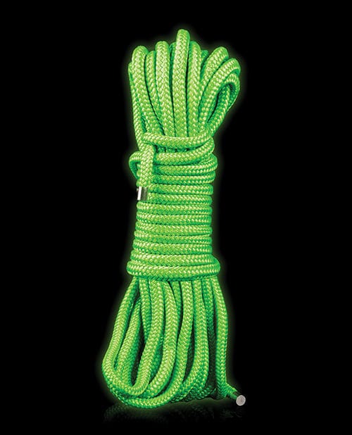 Shots America LLC Shots Ouch Rope - 10m Glow In The Dark Kink &amp; BDSM