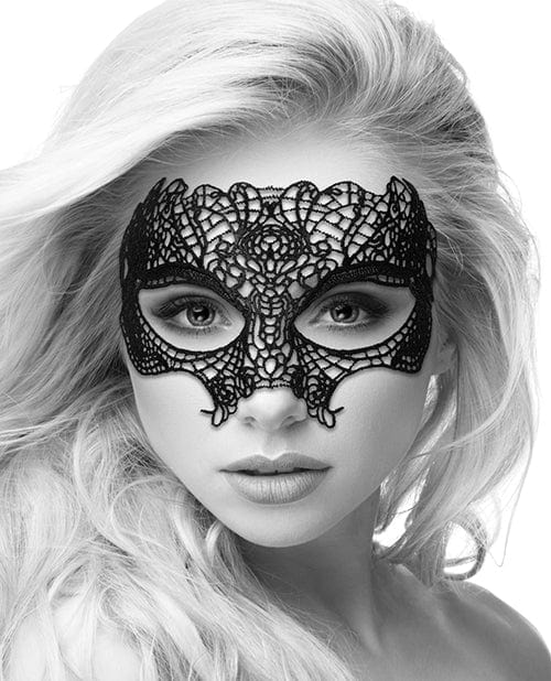 Shots America LLC Shots Ouch Black &amp; White Lace Eye Mask Lingerie &amp; Costumes