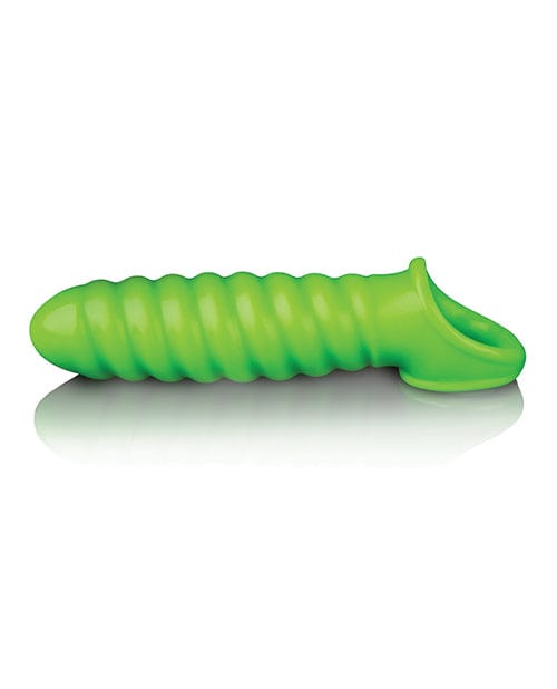 Shots America LLC Shots Ouch Swirl Stretchy Penis Sleeve - Glow In The Dark Penis Toys
