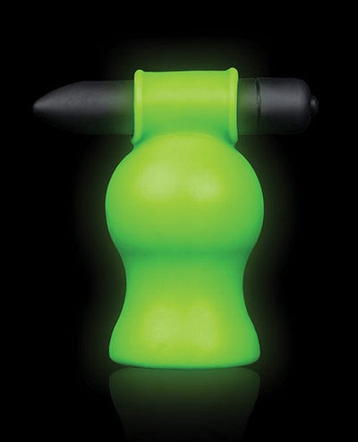Shots America LLC Shots Ouch Vibrating Head Masturbator - Glow In The Dark Penis Toys