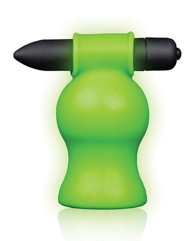 Shots America LLC Shots Ouch Vibrating Head Masturbator - Glow In The Dark Penis Toys