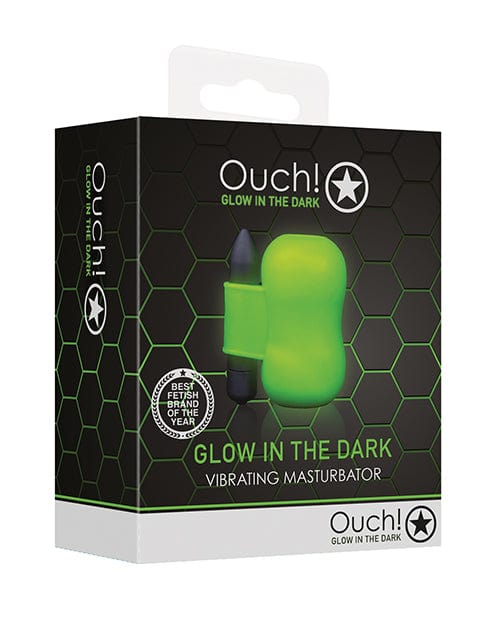 Shots America LLC Shots Ouch Vibrating Masturbator - Glow In The Dark Penis Toys