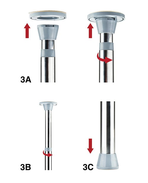 Shots America Shots Ouch Dance Pole - Silver More