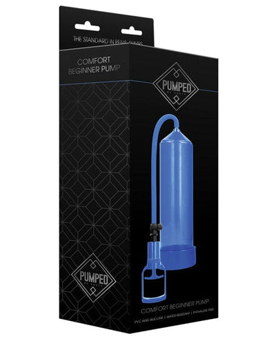 Shots America Shots Pumped Comfort Beginner Pump Blue Penis Toys