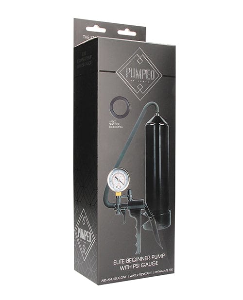 Shots America Shots Pumped Elite Beginner Pump with Psi Gauge - Black Penis Toys