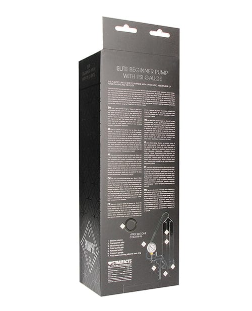 Shots Pumped Elite Beginner Pump with Psi Gauge - Black