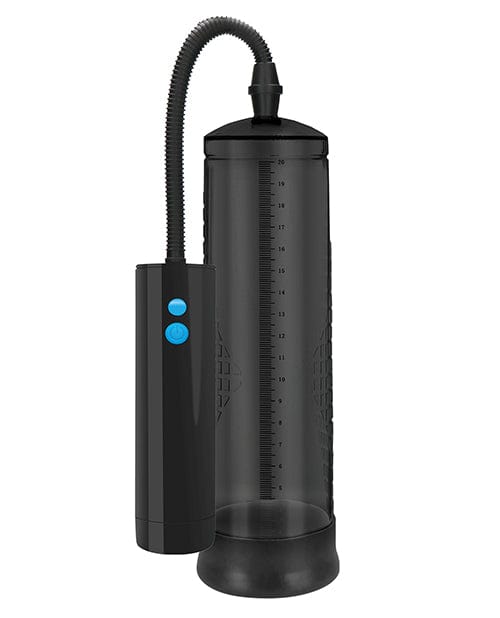 Shots Pumped Rechargeable Extreme Power Pump with Free Silicone Cock Ring - Black