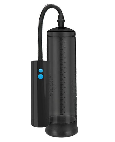 Shots America Shots Pumped Rechargeable Extreme Power Pump with Free Silicone Cock Ring - Black Penis Toys