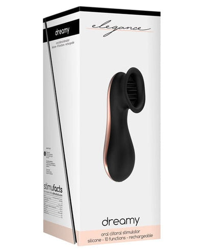 Shots America Shots Elegance Dreamy Oral Clitoral Stimulator - 10 Speed Black Vibrators