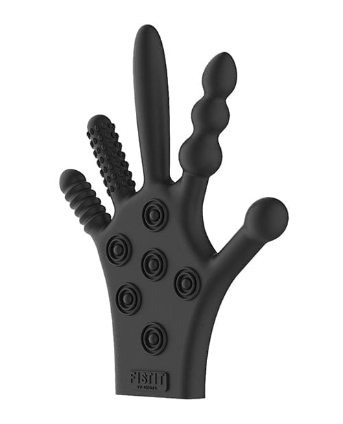 Shots America Shots FISTIT Silicone Stimulation Glove - Black Vibrators