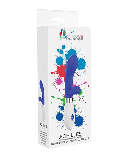 Shots America Shots Luminous Achilles Silicone 10 Speed Rabbit Vibrator - Royal Blue Vibrators