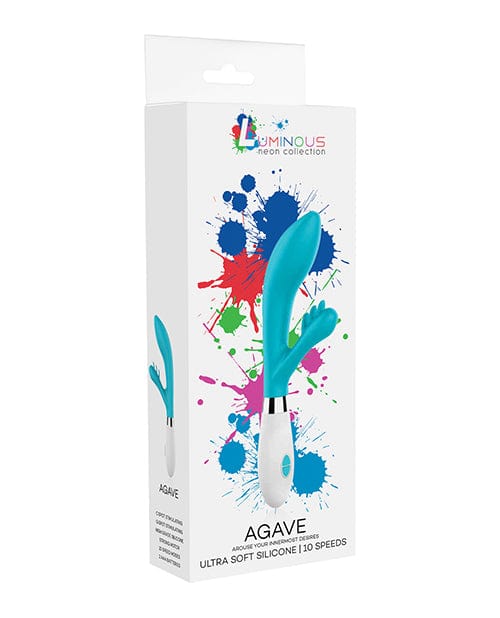 Shots America Shots Luminous Agave Silicone 10 Speed Rabbit - Turquoise Vibrators