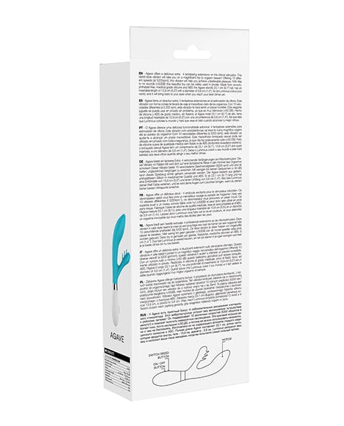 Shots America Shots Luminous Agave Silicone 10 Speed Rabbit - Turquoise Vibrators