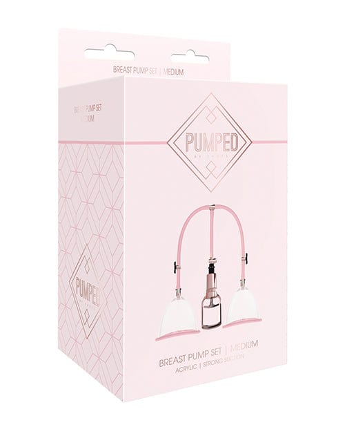 Shots America Shots Pumped Breast Pump Set - Medium Rose Gold Vibrators
