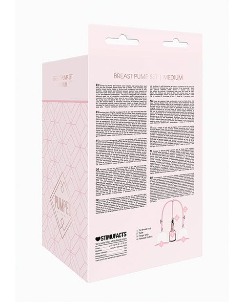 Shots America Shots Pumped Breast Pump Set - Medium Rose Gold Vibrators