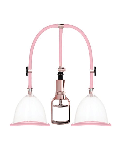 Shots America Shots Pumped Breast Pump Set - Medium Rose Gold Vibrators