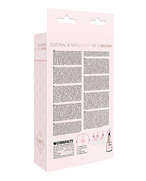 Shots America Shots Pumped Clitoral &amp; Nipple Pump Set - Medium Rose Gold Vibrators
