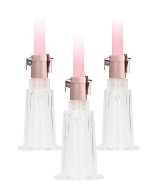 Shots America Shots Pumped Clitoral &amp; Nipple Pump Set - Medium Rose Gold Vibrators