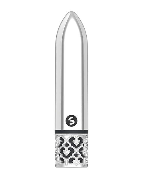 Shots America Shots Royal Gem Glamour Rechargeable Bullet - Silver Vibrators