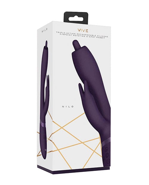 Shots America Shots Vive Nilo Pinpoint Rotating G-Spot Rabbit - Purple Vibrators