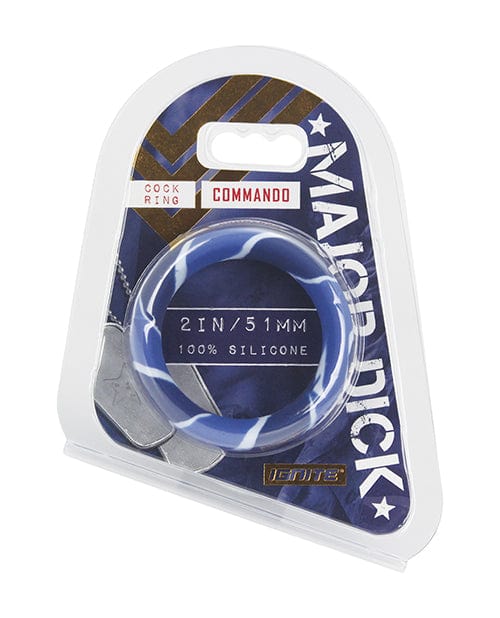 SI Novelties Major Dick Commando 2" Wide Donut - Blue Camo Penis Toys