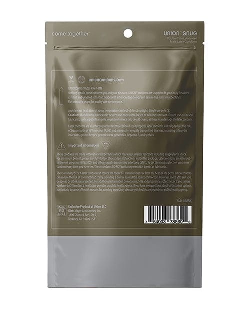 Sooka INCunion Condoms Union Snug Condom - Pack Of 12 More