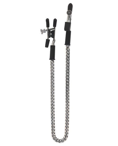 Spartacus Spartacus Adjustable Alligator Nipple Clamps with Silver Chain Kink & BDSM