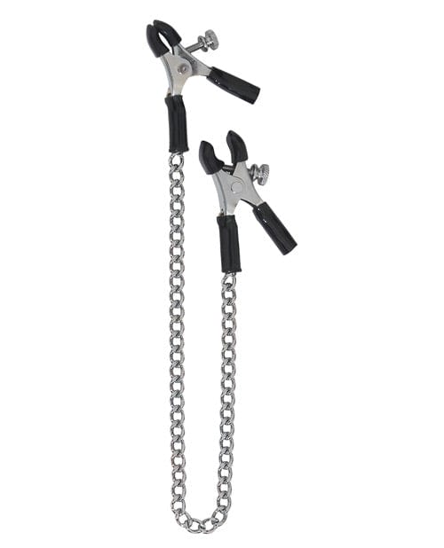 Spartacus Adjustable Micro Plier Nipple Clamps with Link Chain