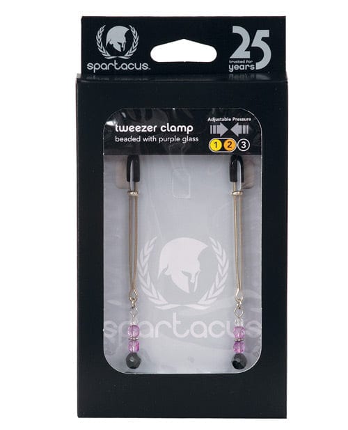 Spartacus Adjustable Tweezer Nipple Clamps with Beads