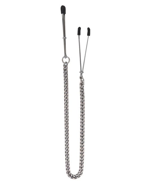 Spartacus Spartacus Adjustable Tweezer Nipple Clamps with Jewel Chain Kink &amp; BDSM