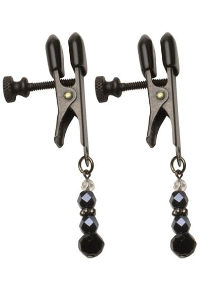 Spartacus Spartacus Black Beaded Nipple Clamps Kink &amp; BDSM