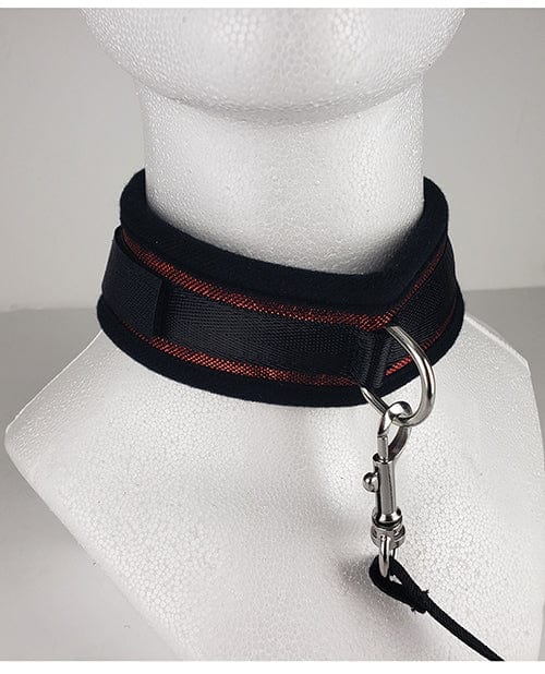 Spartacus Spartacus Collar &amp; Leash - Neoprene Red Kink &amp; BDSM