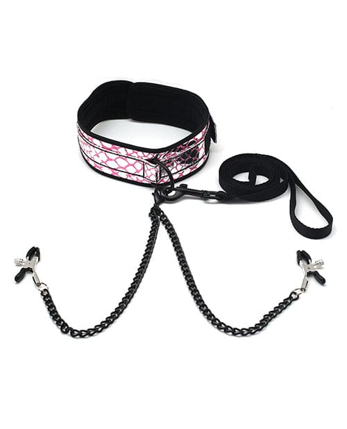 Spartacus Faux Leather Collar & Leash