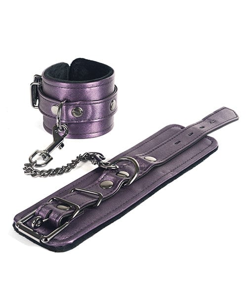 Spartacus Spartacus Galaxy Legend Faux Leather Ankle Restraints - Purple Kink &amp; BDSM